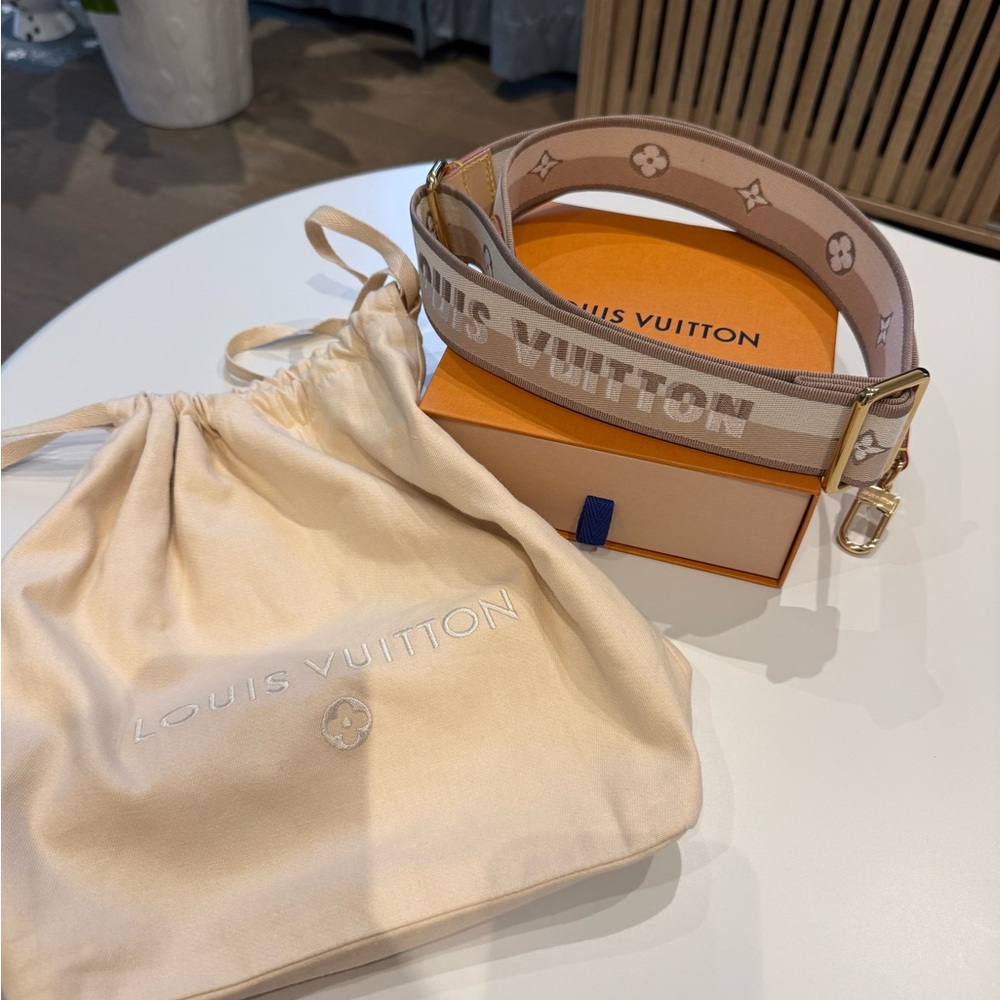 NEW Louis Vuitton Tan Bag strap